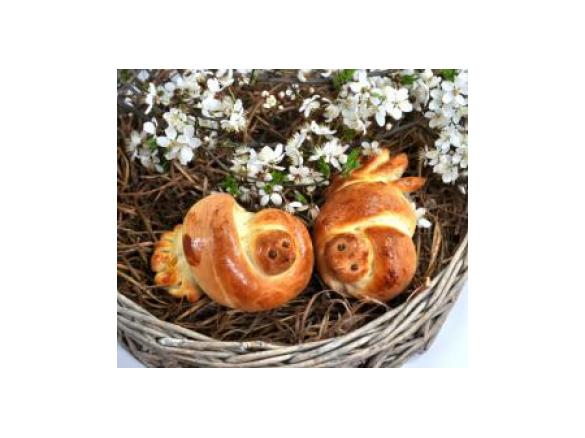 Wielkanocne bułeczki PTASZKI