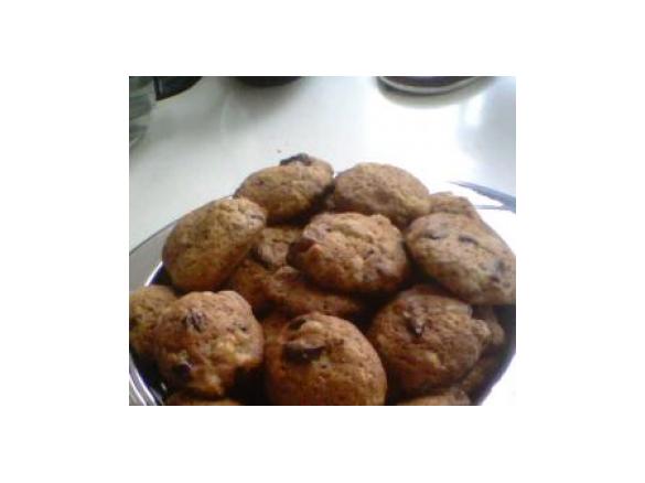 Ciastka czekoladowe z bakaliami