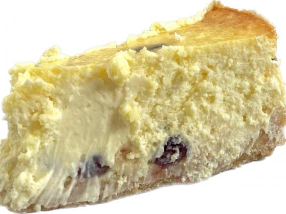 Sernik z białą czekoladą i żurawiną