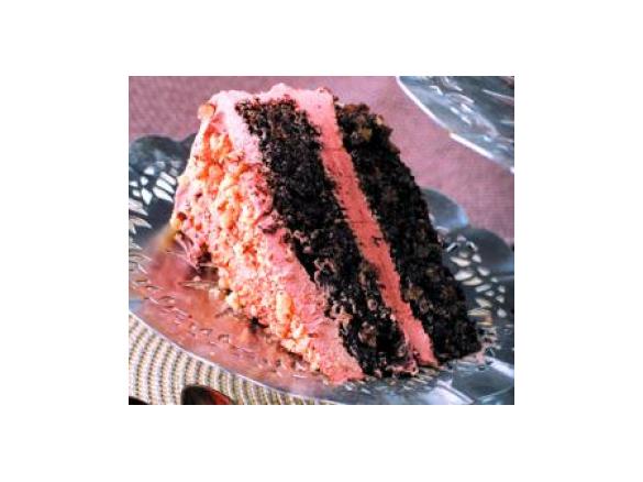 Tort makowy z różą