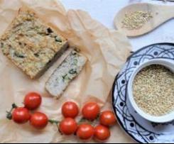 Zapiekanka gryczana z cukinią, szpinakiem i orzechami nerkowca