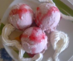 Lody owocowe z białek