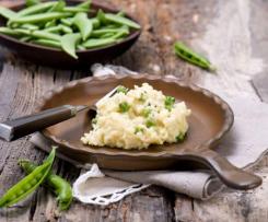 Risotto bianco z zielonym groszkiem