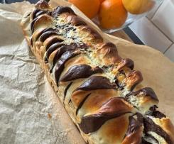 Zawijana drożdżówka z kakao i Nutella - przepis Marcin Barycz