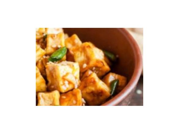 Pieczone tofu w stylu orientalnym z chilli i limonką