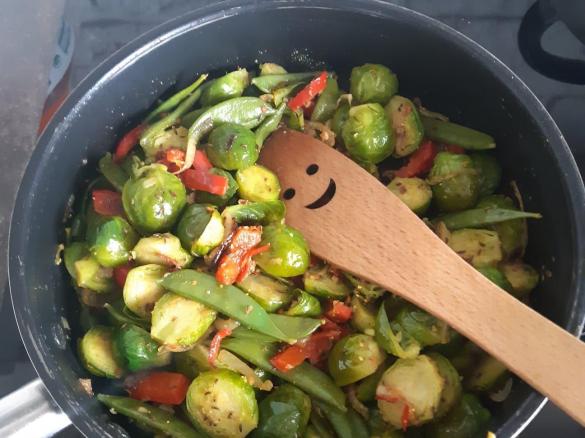 Brukselka z groszkiem