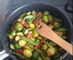 Brukselka z groszkiem