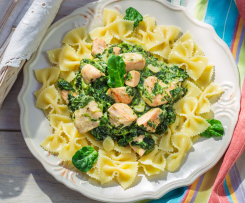 Makaron z indykiem w sosie cukiniowo-szpinakowym (4)