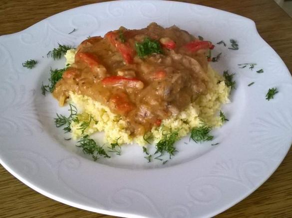 Gulasz z boczniaków 