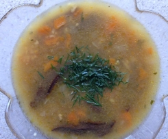 ZUPA GRZYBOWA Z KASZĄ JAGLANĄ