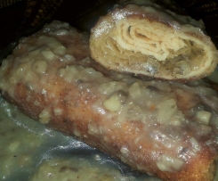 krokiety z kapusta kiszoną i pieczarkami