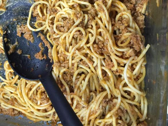Spaghetti bolognese dla dzieci 
