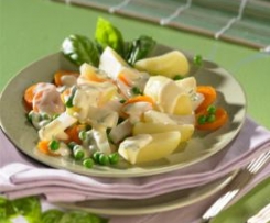 Warzywa w sosie holenderskim 