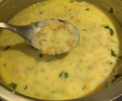 Zupa pieczarkowa z lanym ciastem (kluseczkami)