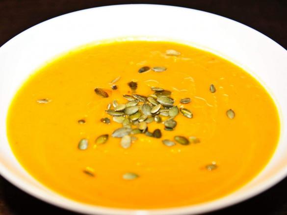 (Wegańska bezglutenowa)zupa krem z dyni.