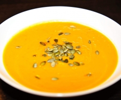 (Wegańska bezglutenowa)zupa krem z dyni.