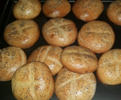 bułeczki jęczmienne na zakwasie pszennym