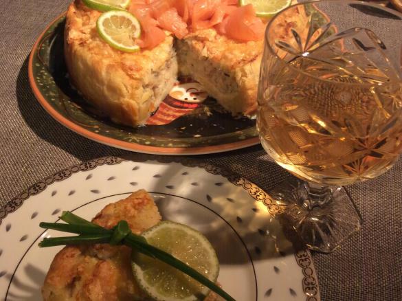 Wykwintny tort rybny