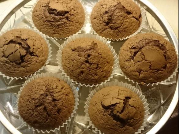 Muffinki czekoladowe z nutellą