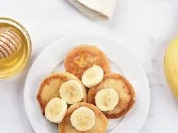 Placki twarogowe z bananem