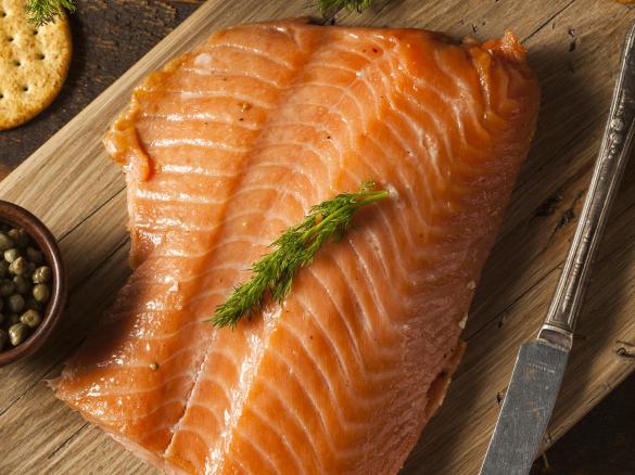 łosoś z twarożkiem