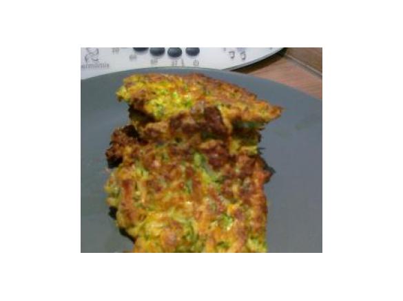 Placki z cukinii z kurkami