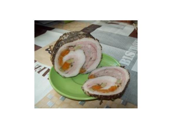 Boczek z morelami na Varomie