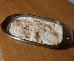 Zapiekanka z kaszy kukurydzianej z białym serem