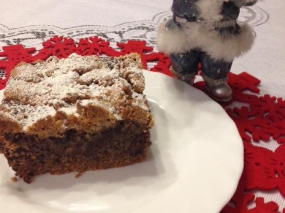 ŚWIĄTECZNE CIASTO  Z MAKOWO-JABŁKOWĄ MASĄ