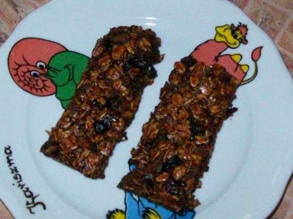 "Barrette" z muesli i czekolada