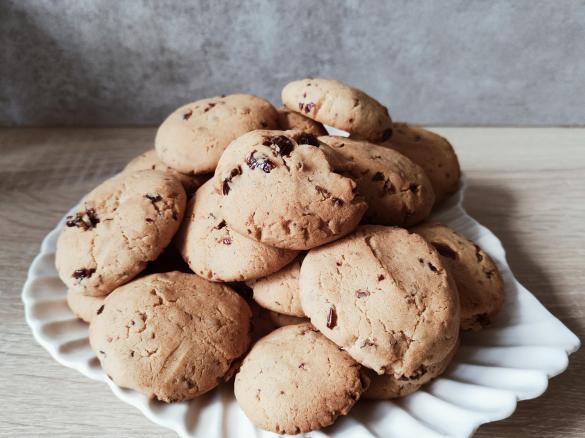 Kruche ciastka z żurawiną/rodzynkami/czekoladą