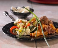 Makaron w sosie pomidorowo-ziołowym