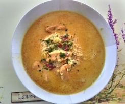 Zupa tajska, z kurczakiem i mleczkiem kokosowym