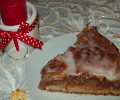 Jabłecznik na cieście krucho-drożdżowym 