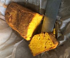 Ciasto dyniowe z boczkiem i serem kozim