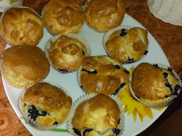 Muffinki z jagodami 