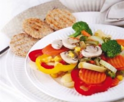 Warzywa na parze z miodem i cytryną