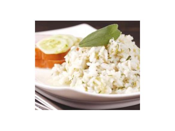 Pierś z indyka z ryżem i ogórkiem