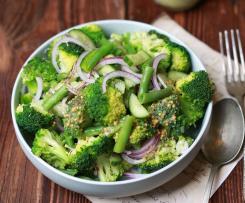 SAŁATKA Z ZIELONYCH WARZYW Z VINEGRETTE ZE ŚWIEŻEJ POMARAŃCZY