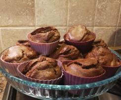 Bananowe muffinki z morwą (bez cukru)