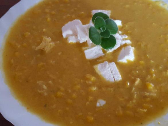 Zupa krem z kukurydzy z kurczakiem 