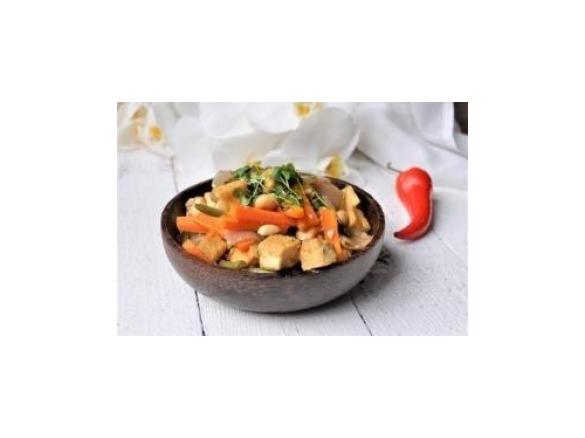 Pieczone tofu w stylu orientalnym z chilli i limonką