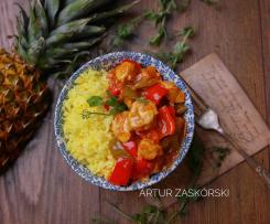 POTRAWKA Z KURCZAKA Z ANANASEM