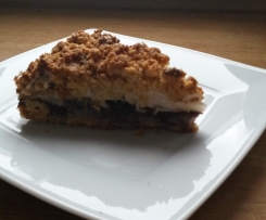 Ciasto owocowe z bezą i kruszonką