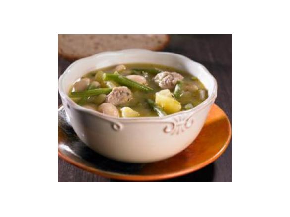 Zupa fasolowa z pulpecikami