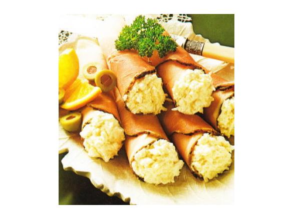 Szynka z farszem chrzanowym