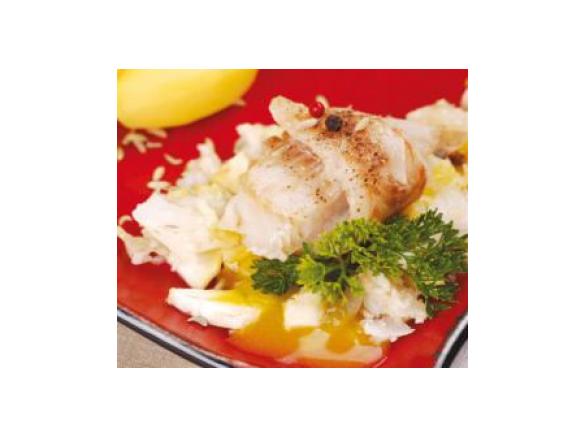 Ryba z koprem włoskim w sosie pomarańczowym