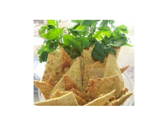 Listki wielozbożowe z wiosennymi ziołami