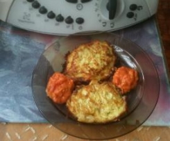 Placuszki z cukini z sosem pomidorowym ;)