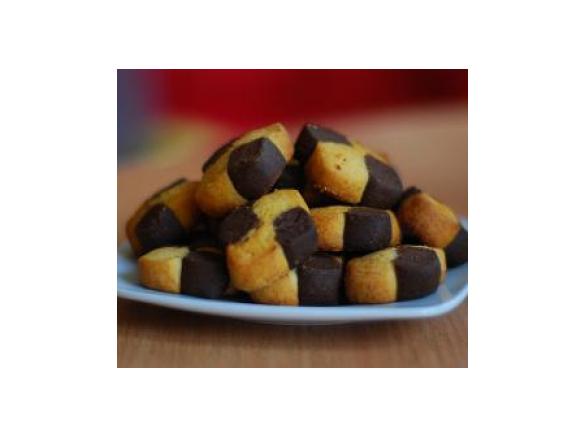 Ciasteczka bankietowe - kakaowo - waniliowe.